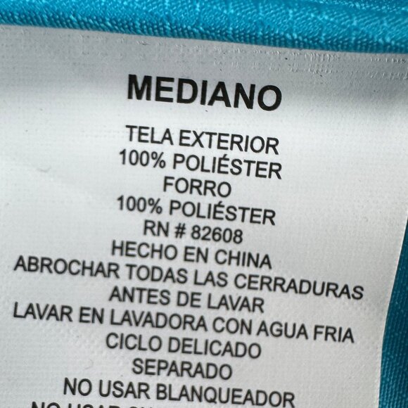 FREE COUNTRY Hooded Lightweight Jacket - Size M - blue & green - like new - Picture 4 of 4